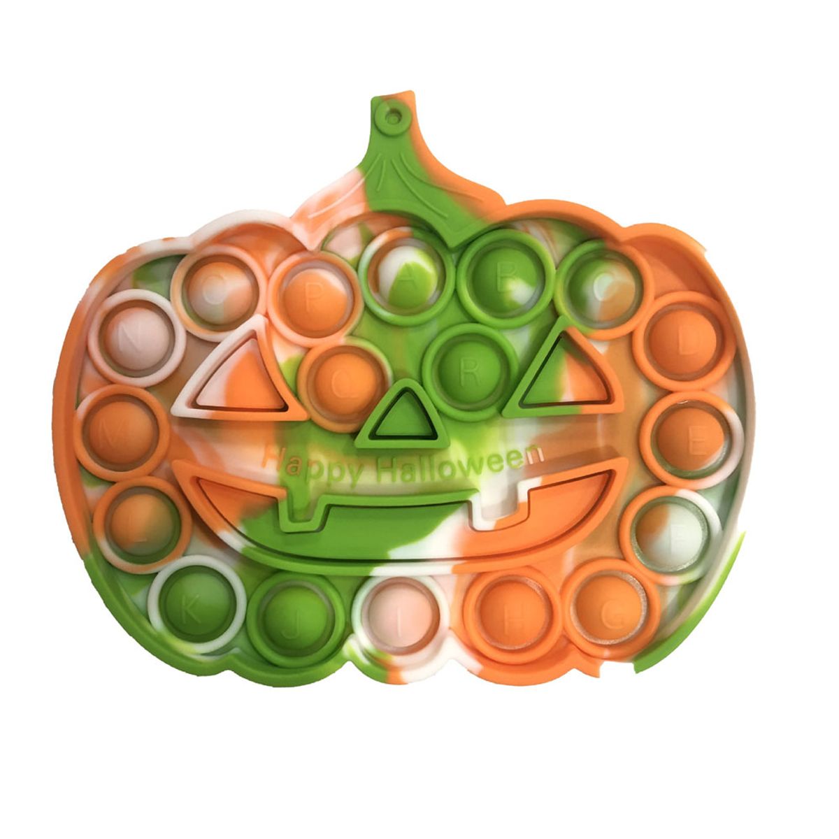MEGIMPERU - Juguete Pop It Sensorial Antiestrés Calabaza Halloween Ve