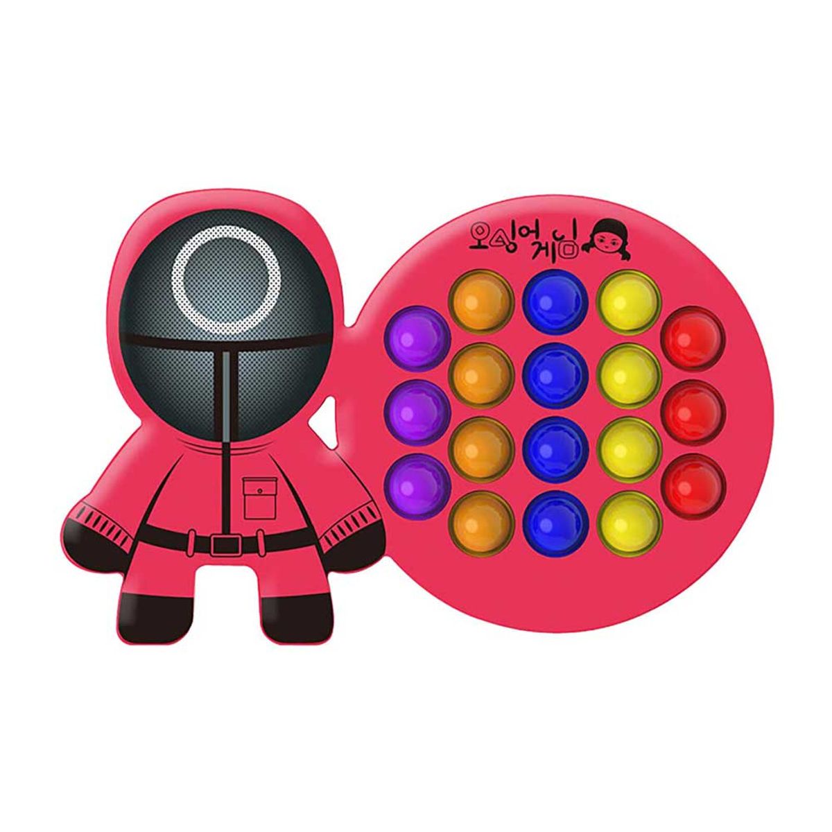 MEGIMPERU - Juguete Pop It Sensorial Antiestrés Juego del Calamar Ci