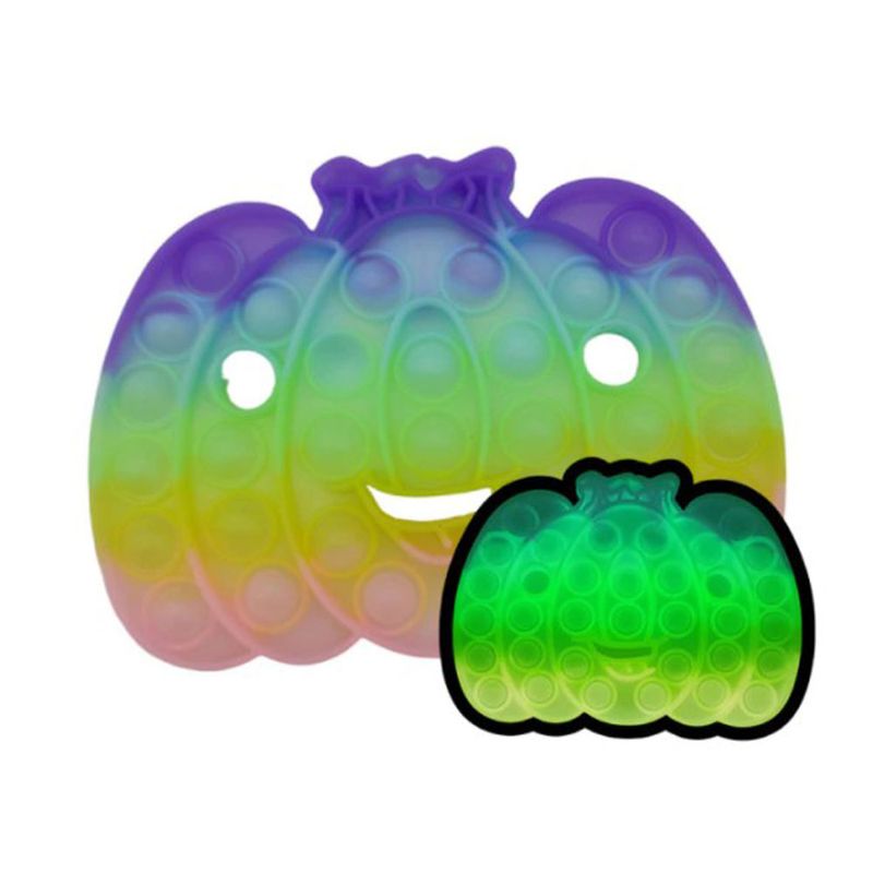 MEGIMPERU - Juguete Pop It Sensorial Antiestrés Calabaza Fluorescente