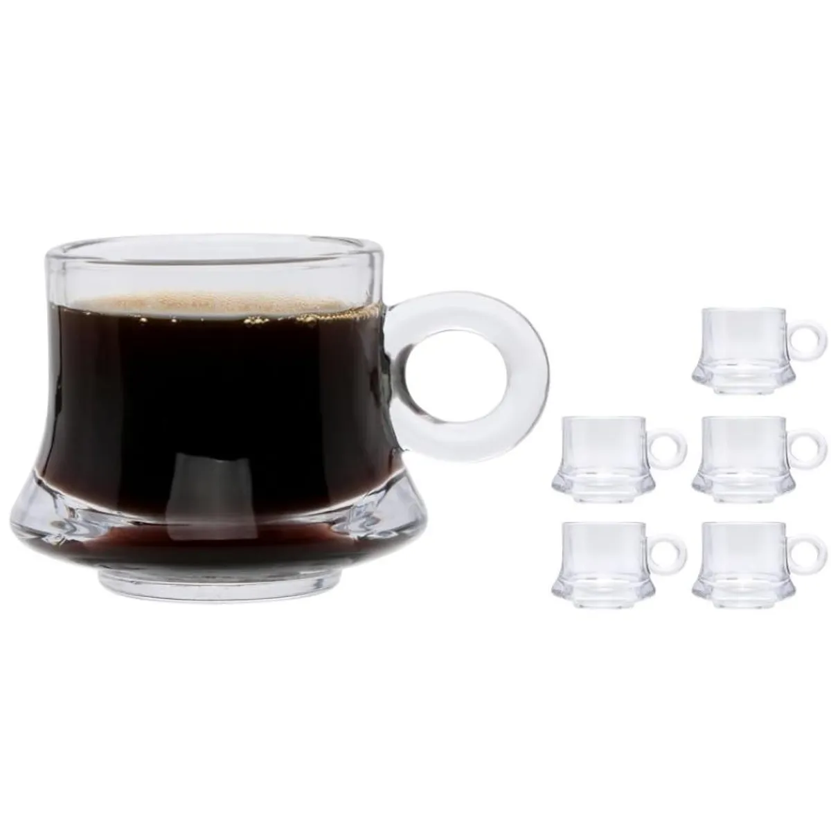 GENERICO - Tazas para café expresso 80 ml. set x 6 pcs