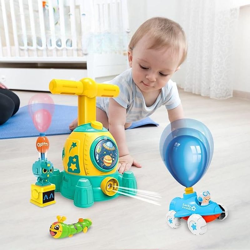 GENERICO - JUGUETE EDUCATIVO  NAVE ESPACIAL LANZADOR DE AUTOS Y COHETES
