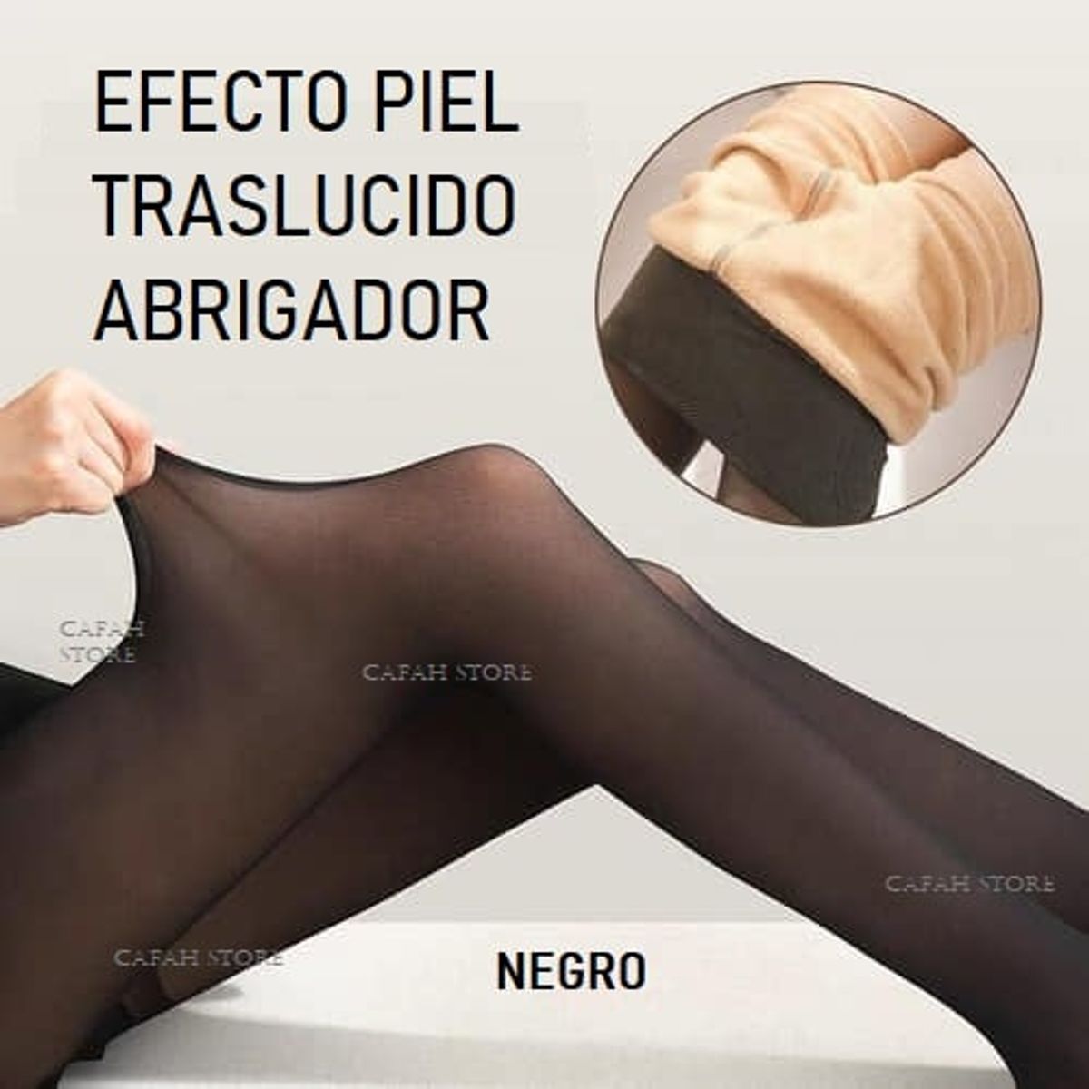 OEM - PANTY EFECTO PIEL CALENTADOR FORRO POLAR TONO TRASLUCIDO