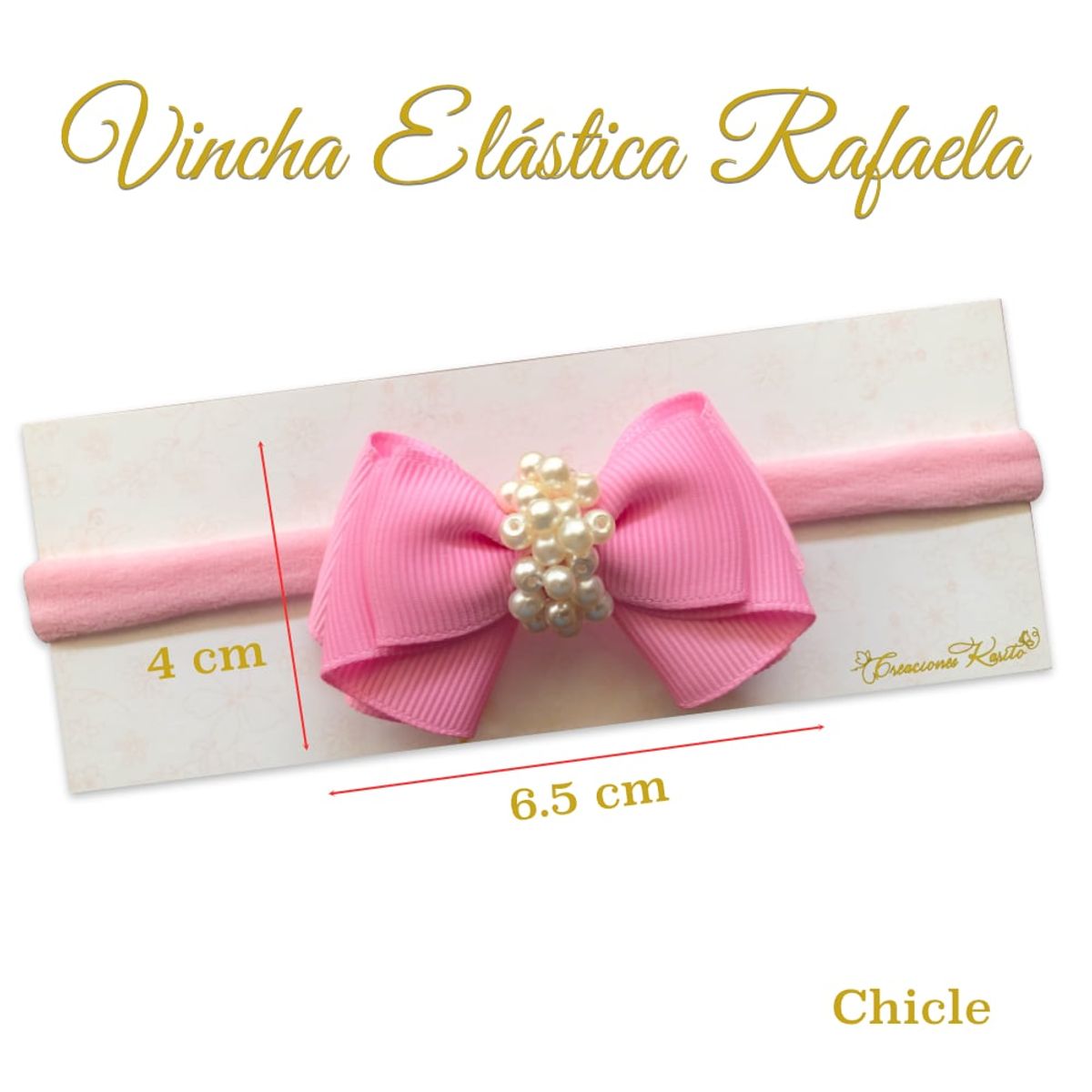 GENERICO - Vincha para bebé modelo Rafaela