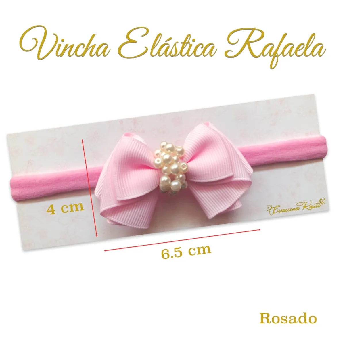 GENERICO - Vincha para bebé modelo Rafaela