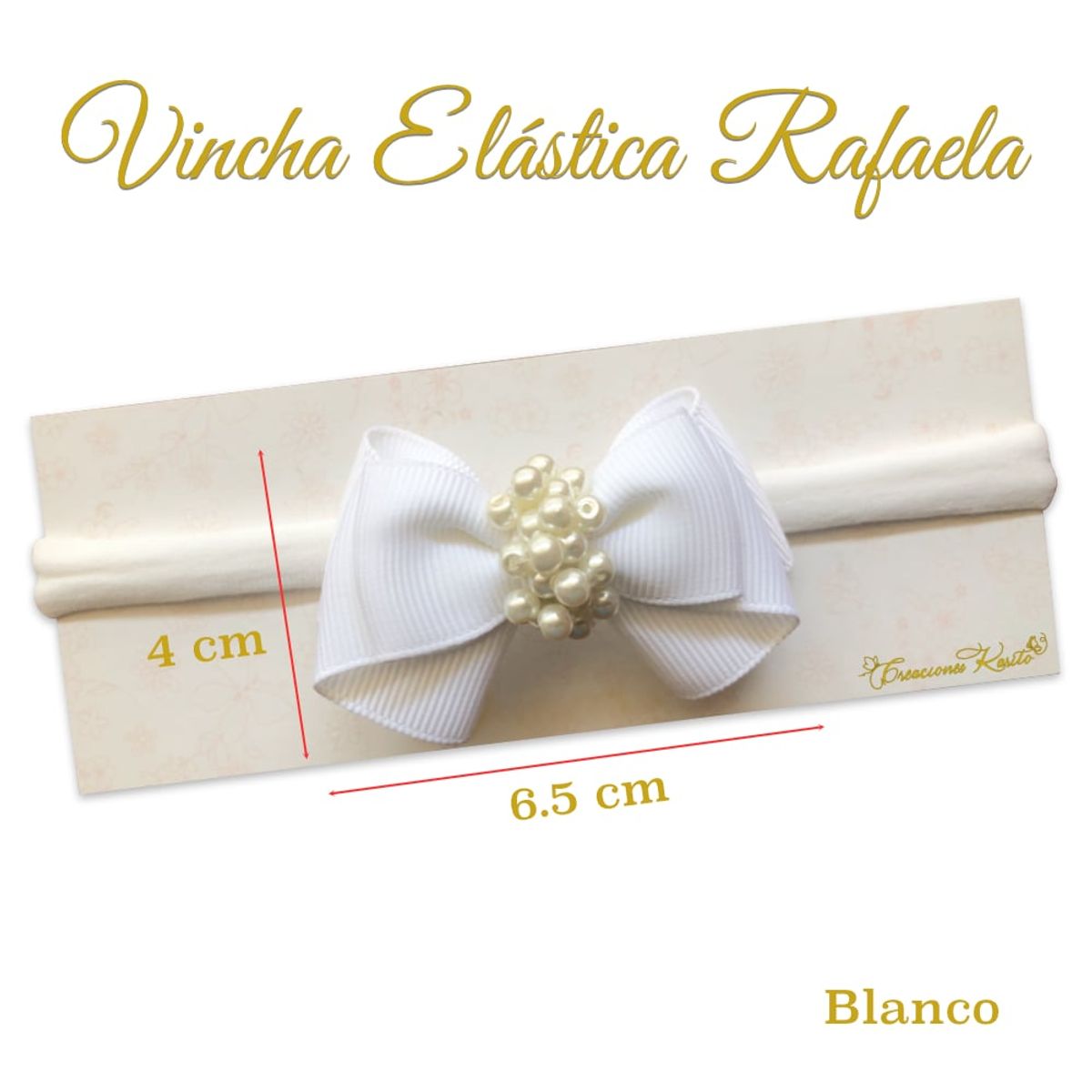 GENERICO - Vincha para bebé modelo Rafaela
