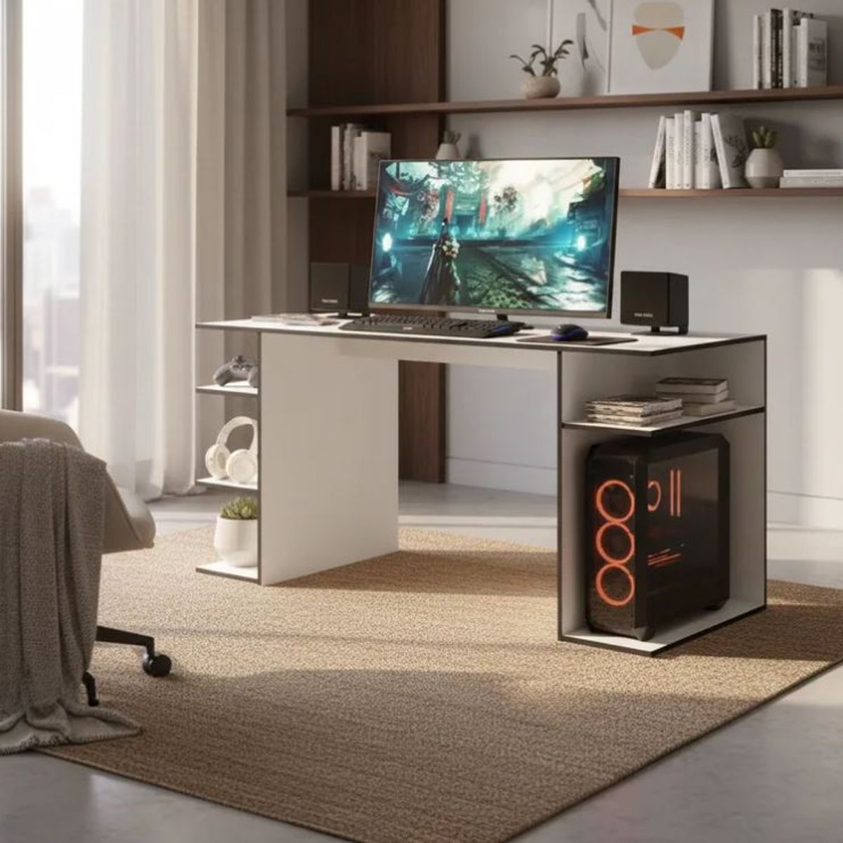 GENERICO - ESCRITORIO GAMER EN MELAMINA 18MM