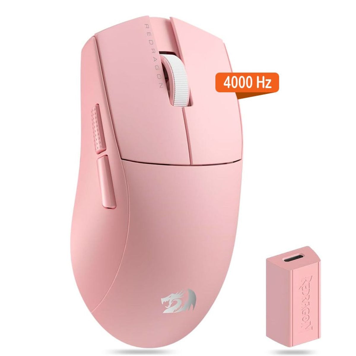 REDRAGON - Mouse Redragon K1NG PRO M916 4K HZ Wireless ROSA