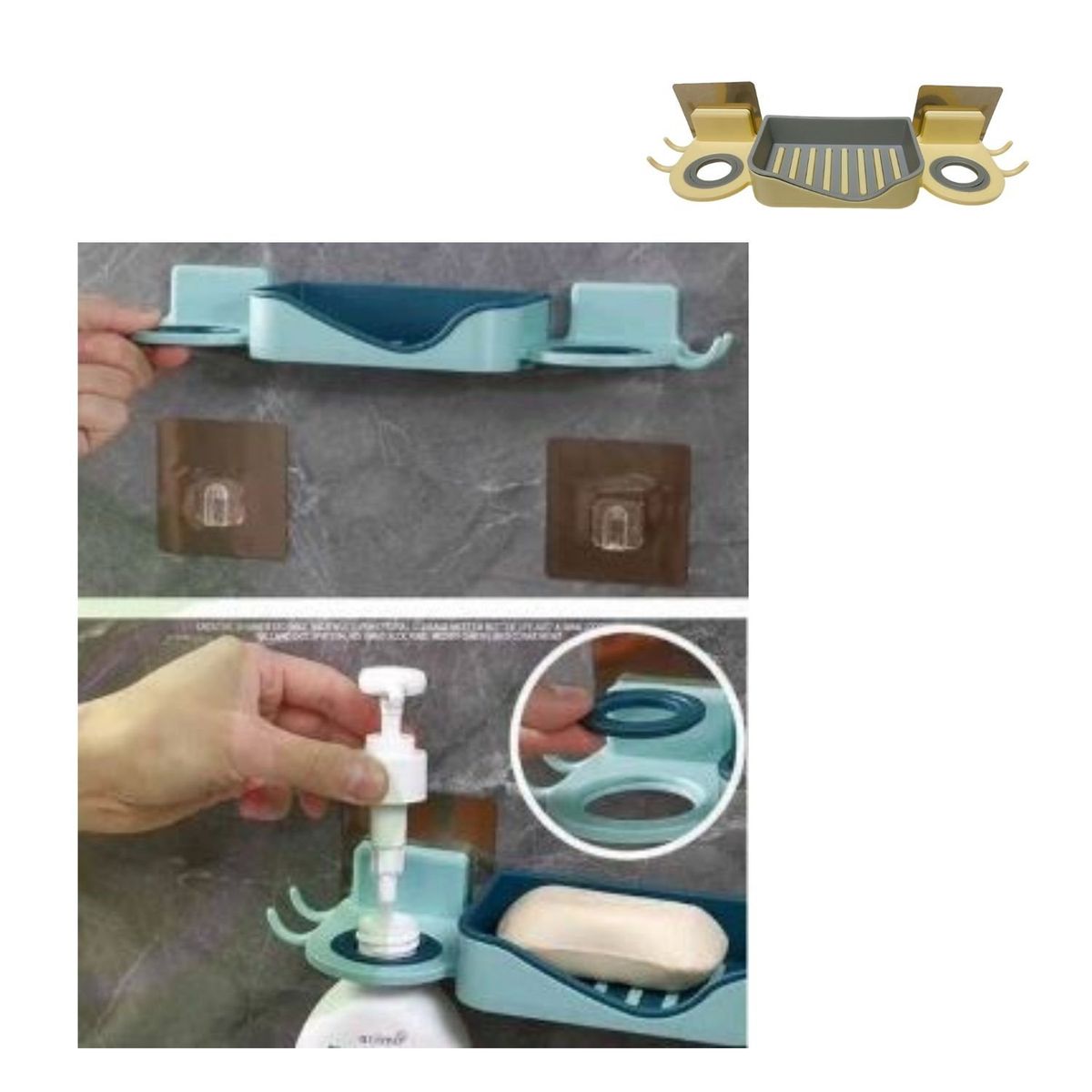 GENERICO - Jabonera Beige Pack x 3 Unidades