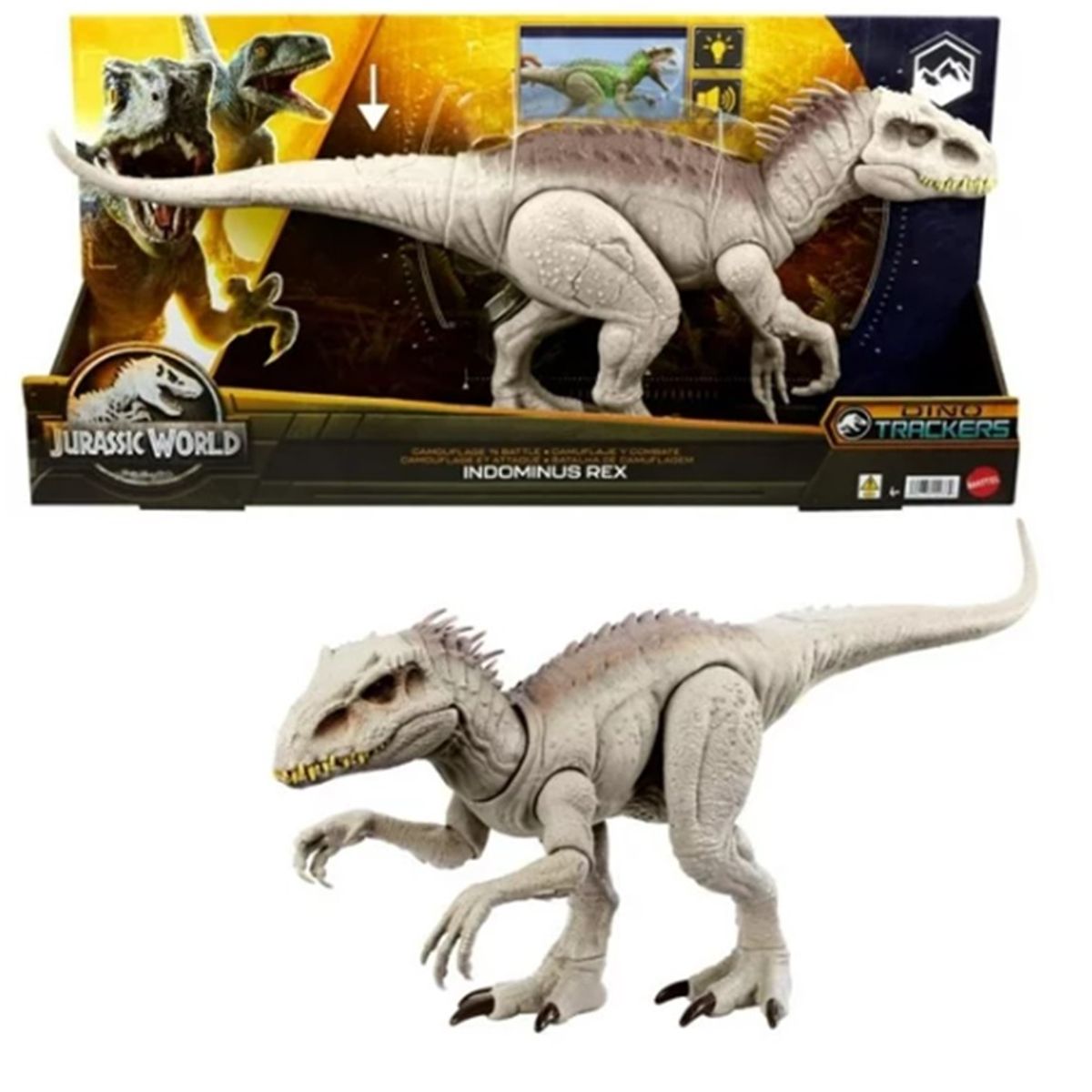 JURASSIC WORLD - Jurassic World Indominus Rex Camuflaje y Ataque