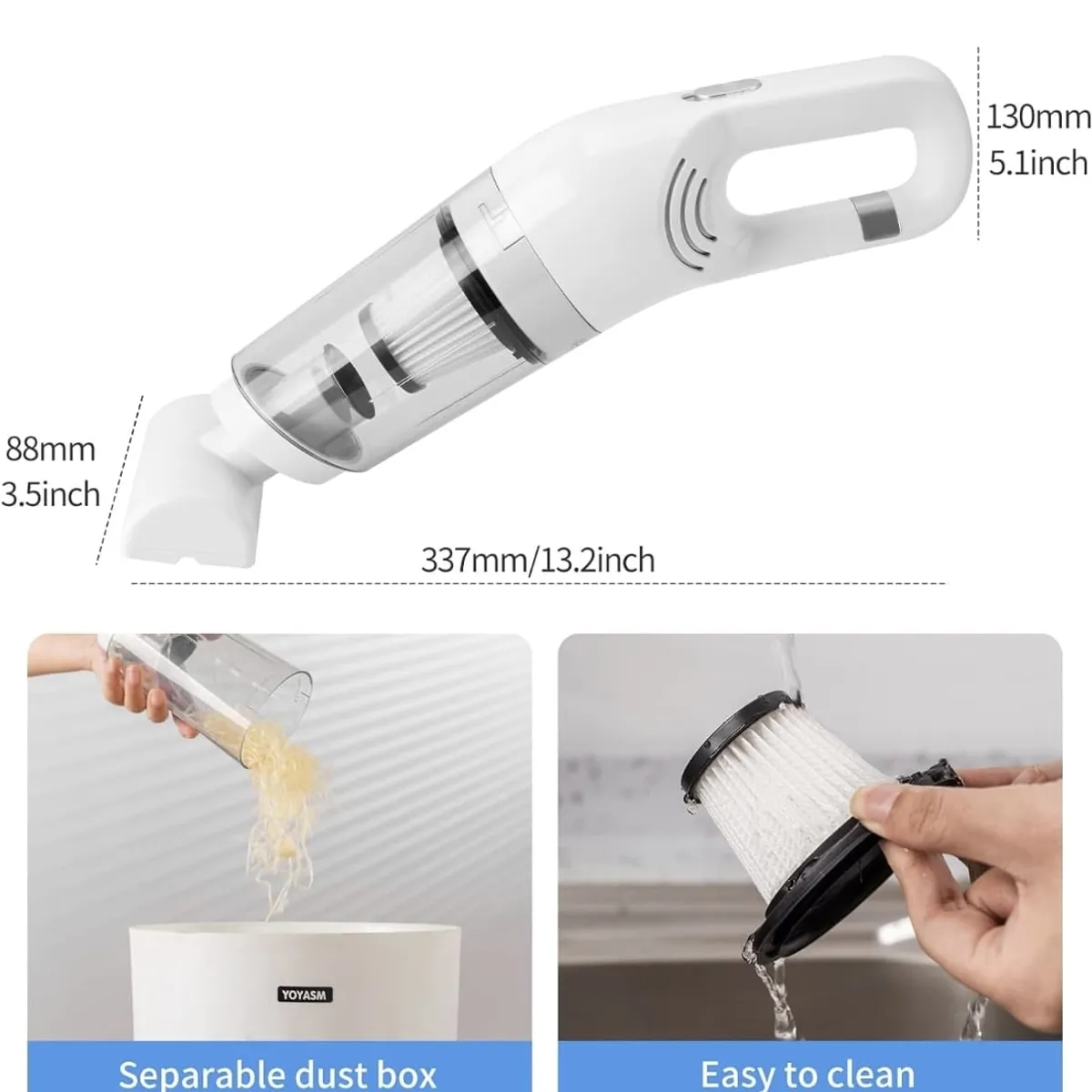 IMPORTADO MC - Aspiradora Inalambrica Portatil Para Auto y muebles