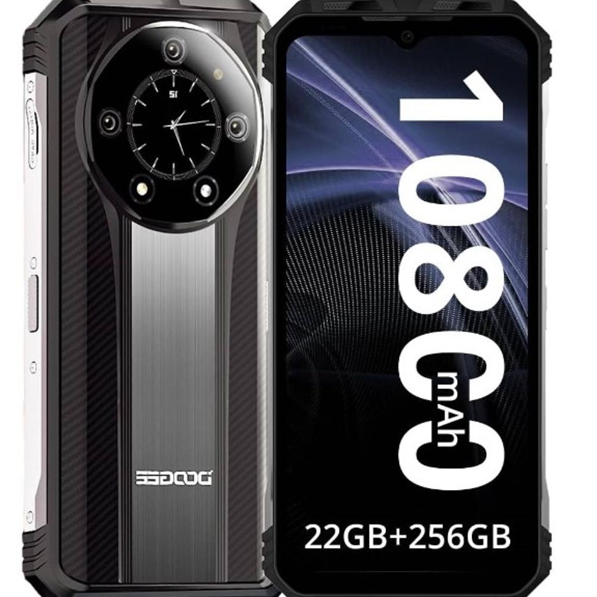 DOOGEE - Celular Doogee S110 256GB - 12GB RAM Silver