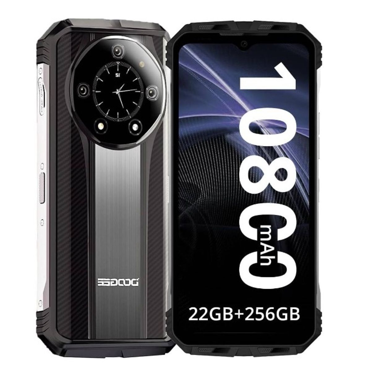 DOOGEE - Celular Doogee S110 256GB - 12GB RAM Silver