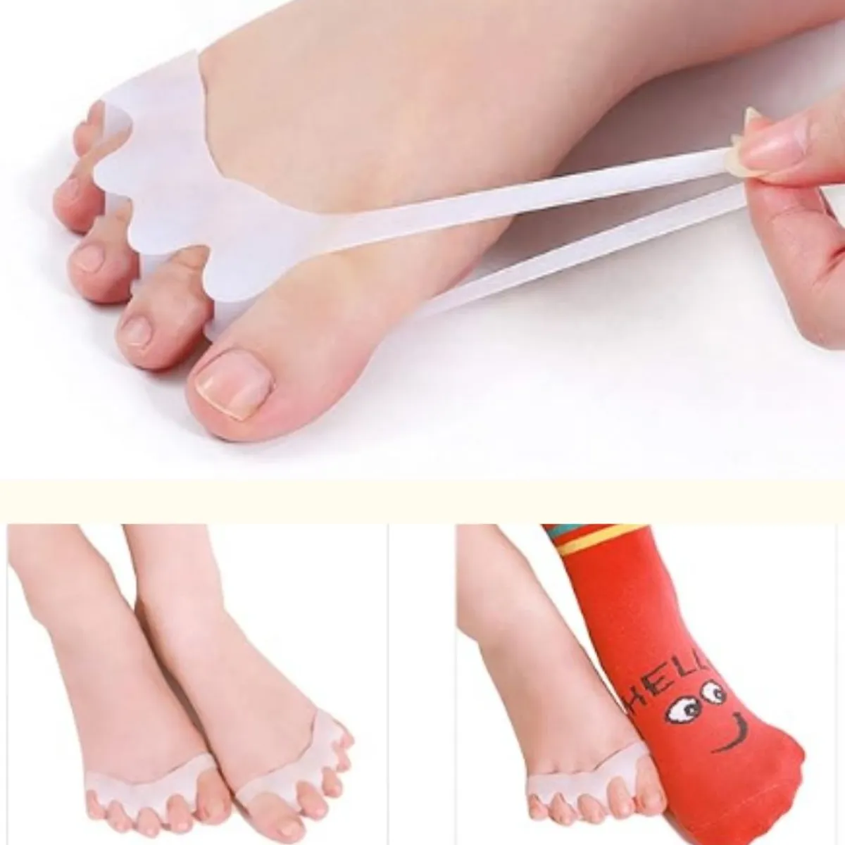 FISIO CARE TU BIENESTAR PRIMERO - Separador dedos en garra silicon gel - NIÑOS color negro