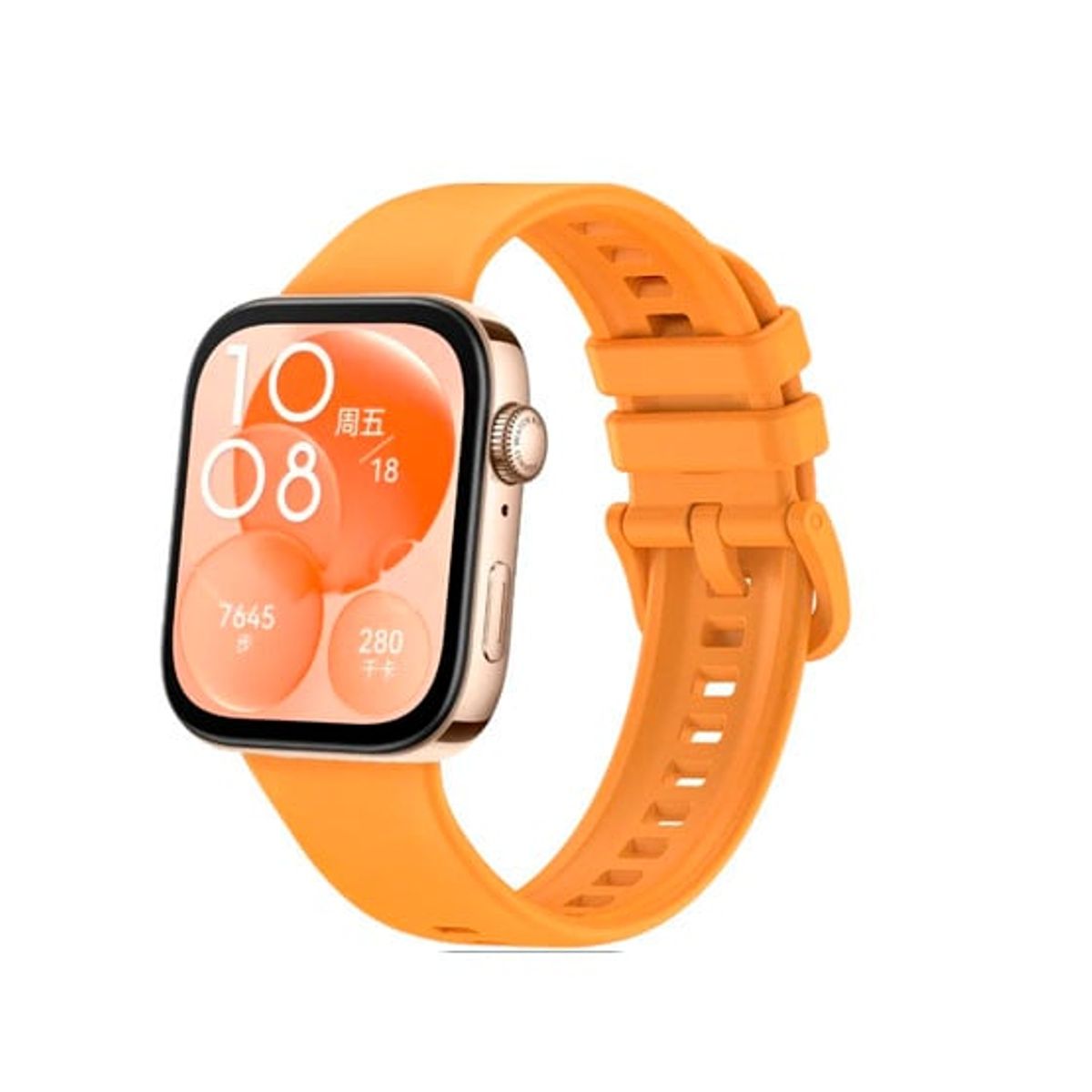 GENERICO - Correa de Silicona Huawei para Honor Fit 3 Naranja