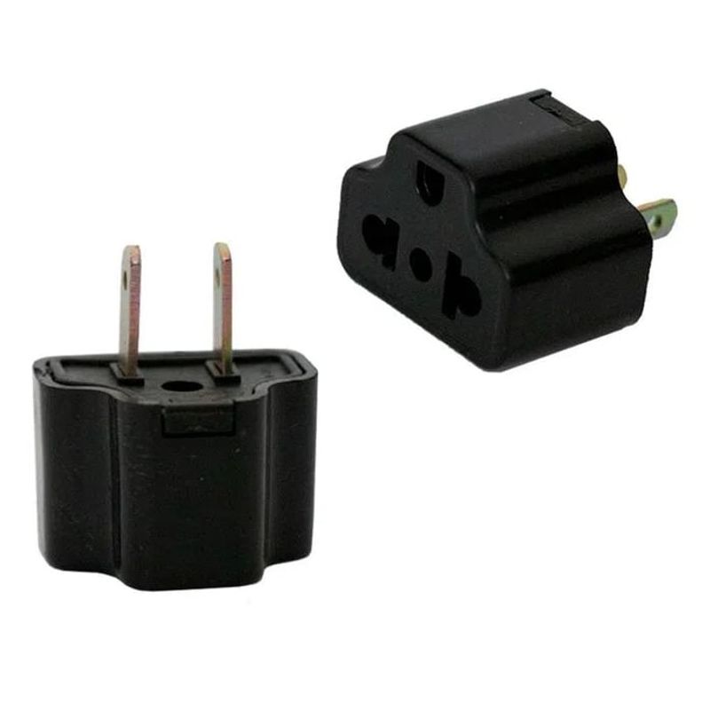 NACIONAL - ADAPTADOR UNIVERSAL PLANO 16 A 250V  X 3 UNID NEGRO PVC