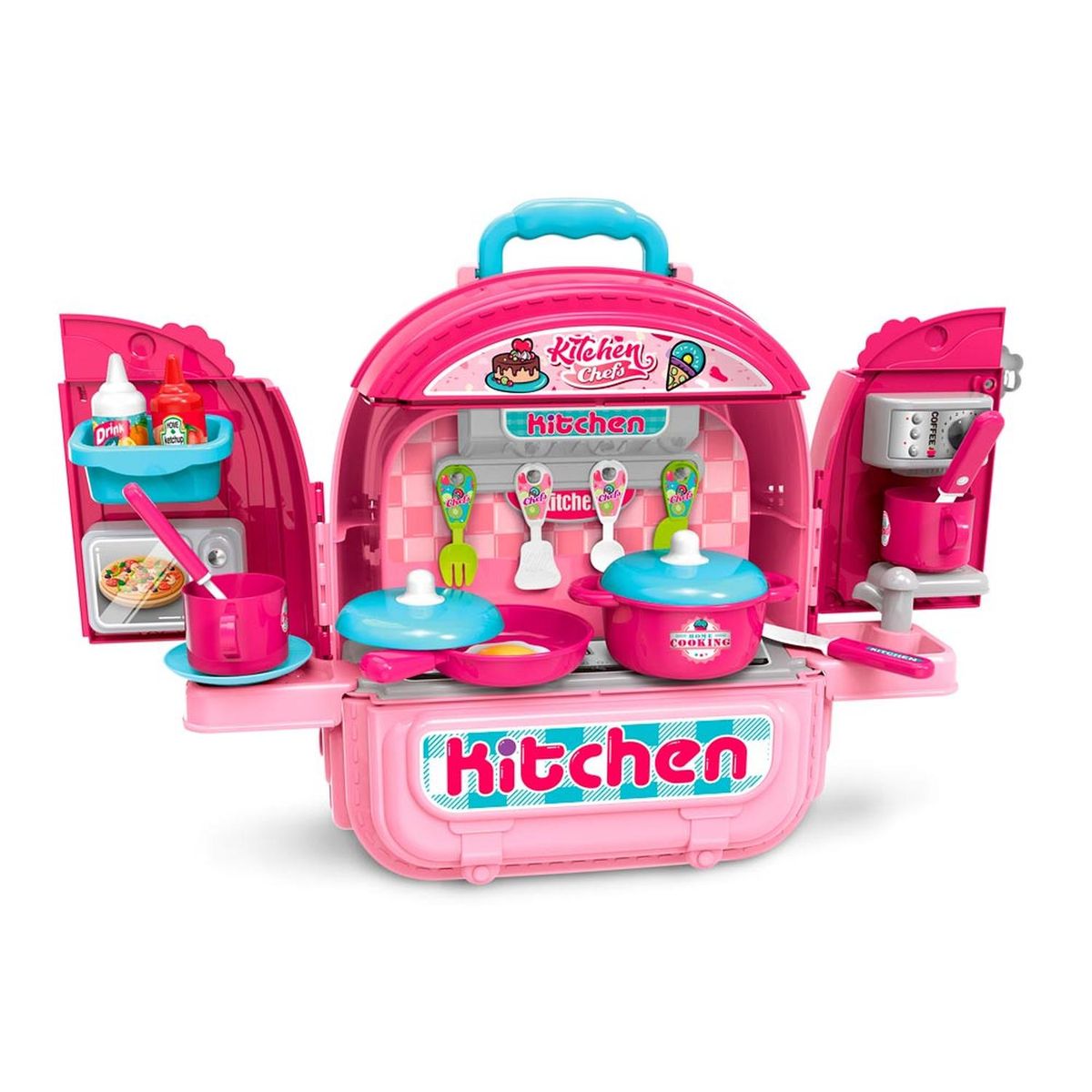 GENERICO - SET DE COCINA 3 EN 1 EN MOCHILA