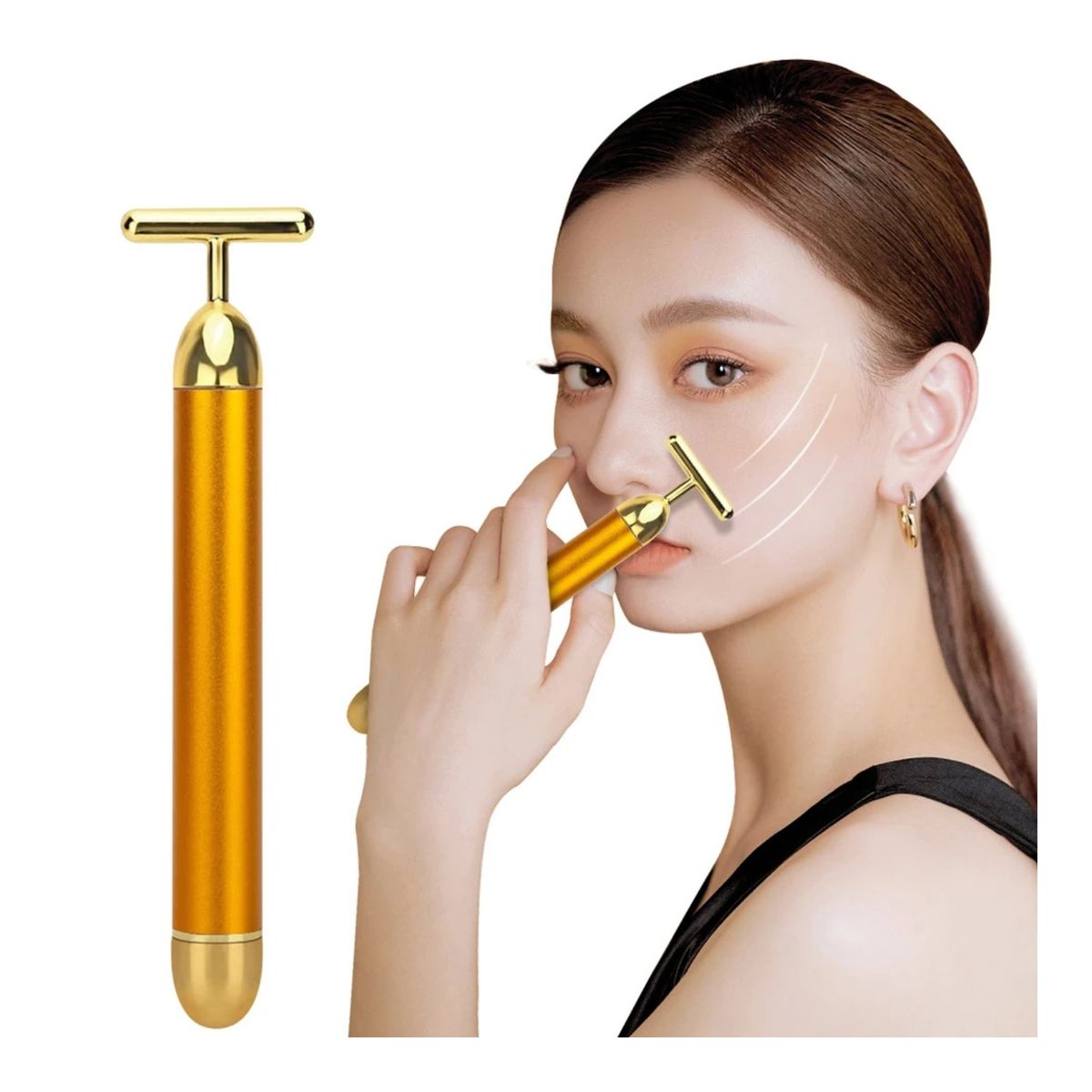 OEM - Rodillo Vibrador Facial Rejuvenecedor en Forma T