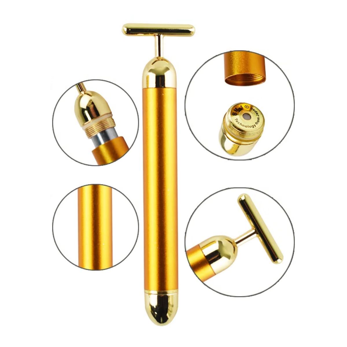 OEM - Rodillo Vibrador Facial Rejuvenecedor en Forma T