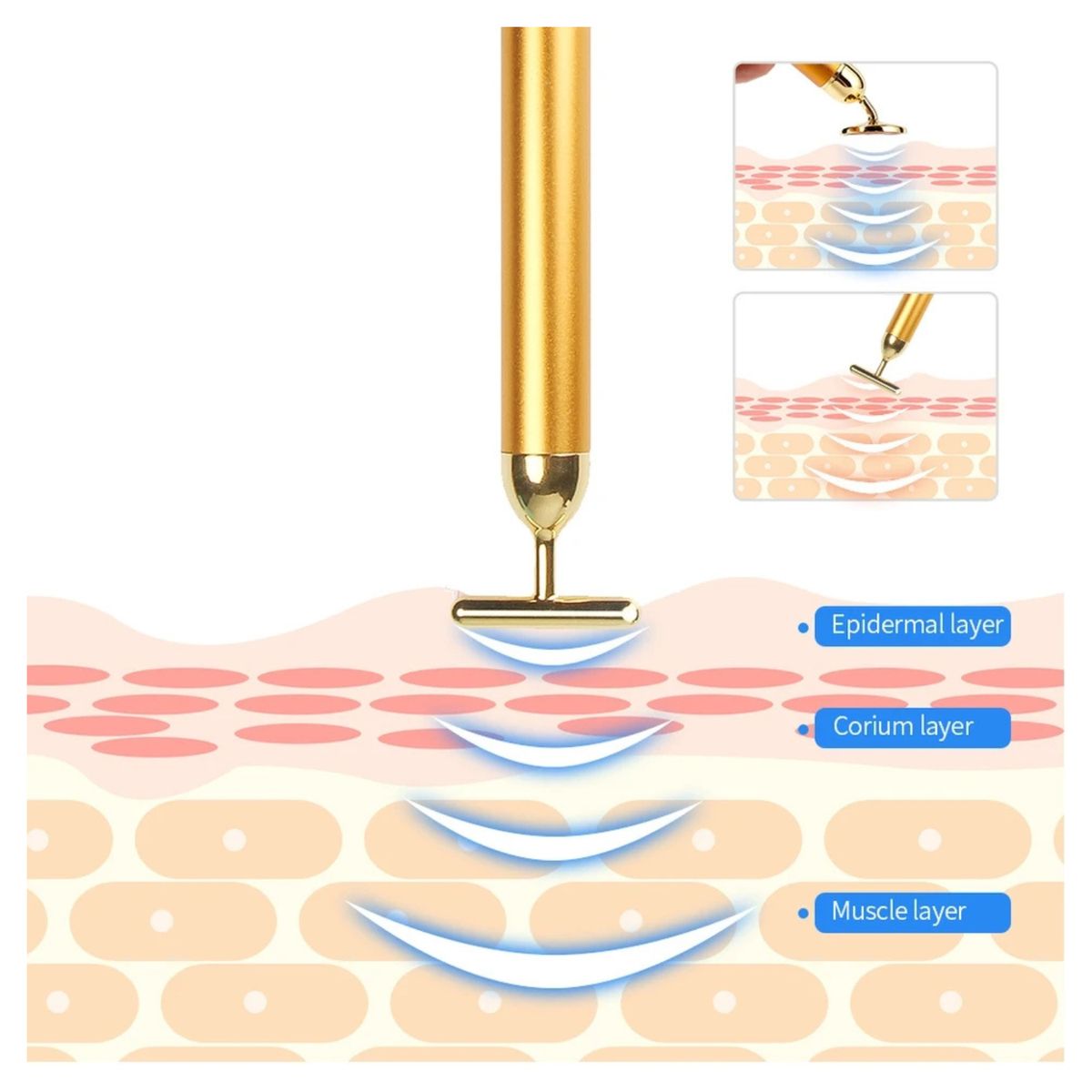 OEM - Rodillo  Facial Rejuvenecedor en Forma T