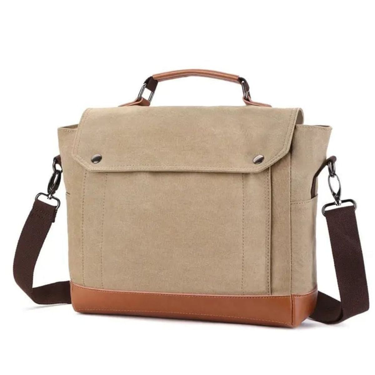 GENERICO - Maletin Bolso de Lona de alta calidad - color BEIGE