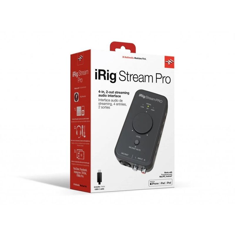 IK MULTIMEDIA - Irig Stream Pro IK Multimedia - Interfaz transmisión iOS Android PC