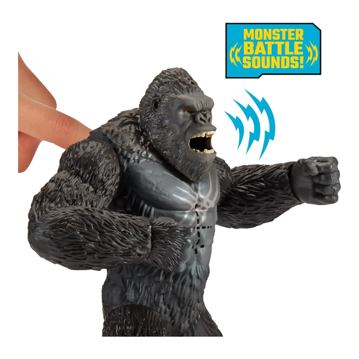 PLAYMATES TOYS - Godzilla x Kong - Figura de Battle Roar Kong de 7 pulgadas