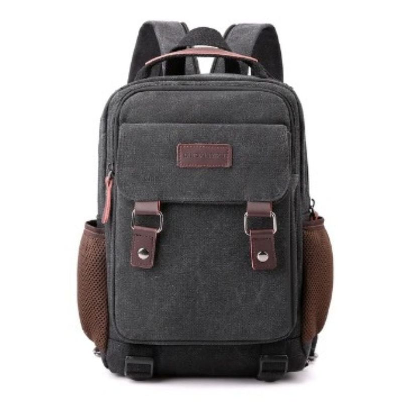 GENERICO - Mochila de lona RETRO  hombro y pecho