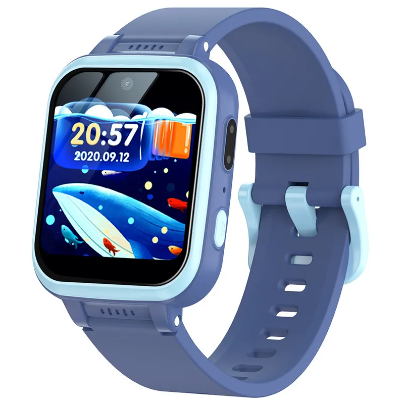 DANWEILE - Reloj multifuncional para teléfono con juegos para niños-azul oscuro