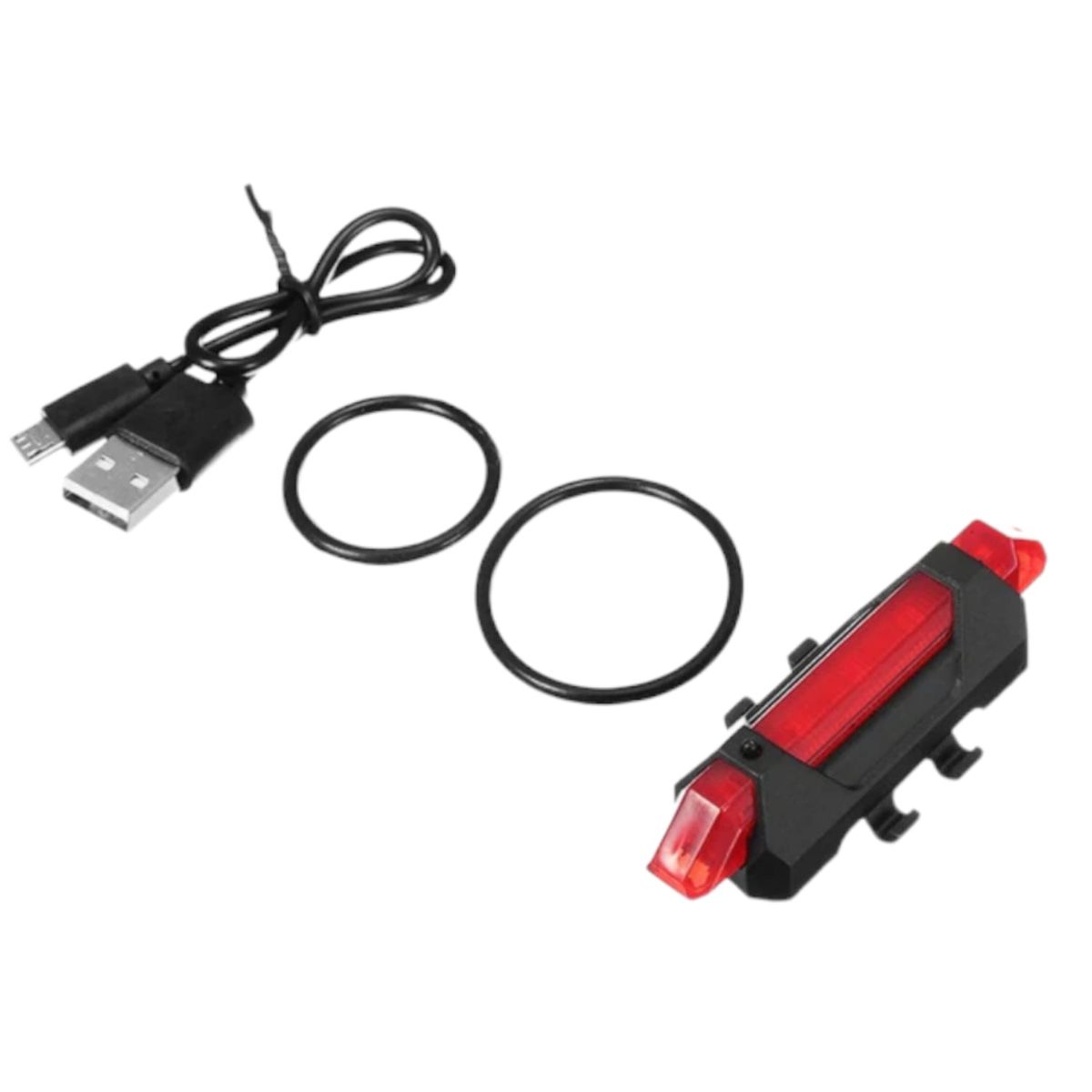 GENERICO - 2 Pack Led Recargable Bicicleta Ciclismo Scooter Moto