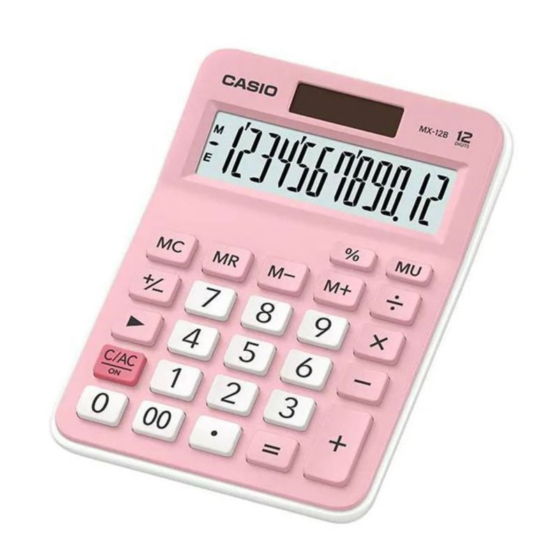 CASIO - Calculadora Electrónica de 12 Dígitos Casio MX-12B Rosado