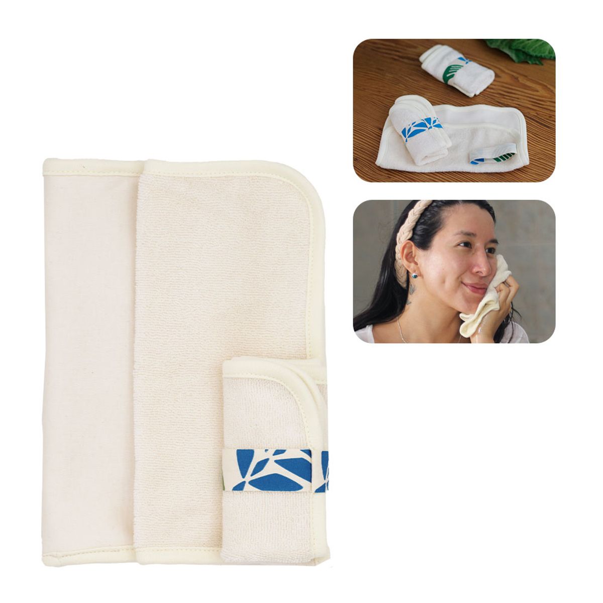 BAMBOO BALANCE - Toallitas Multiusos de Algodón Orgánico Tripack