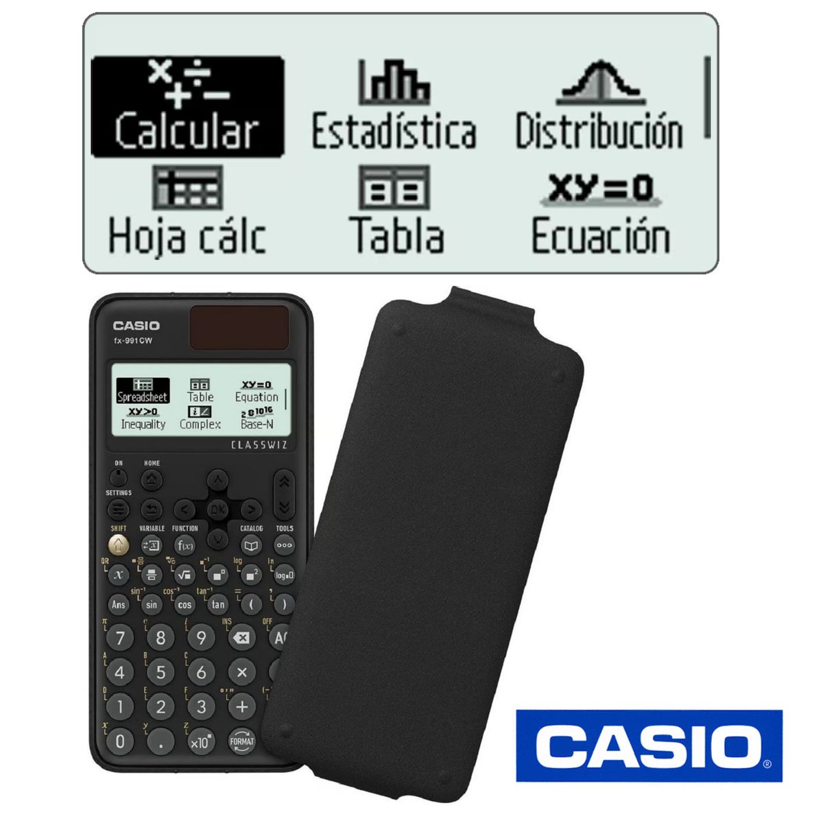 CASIO - Calculadora Científica Profesional Casio FX-570LA CW  - Negro