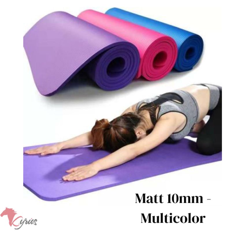 GENERICO - Matt De Yoga 10mm Para Ejercicios - Multicolor