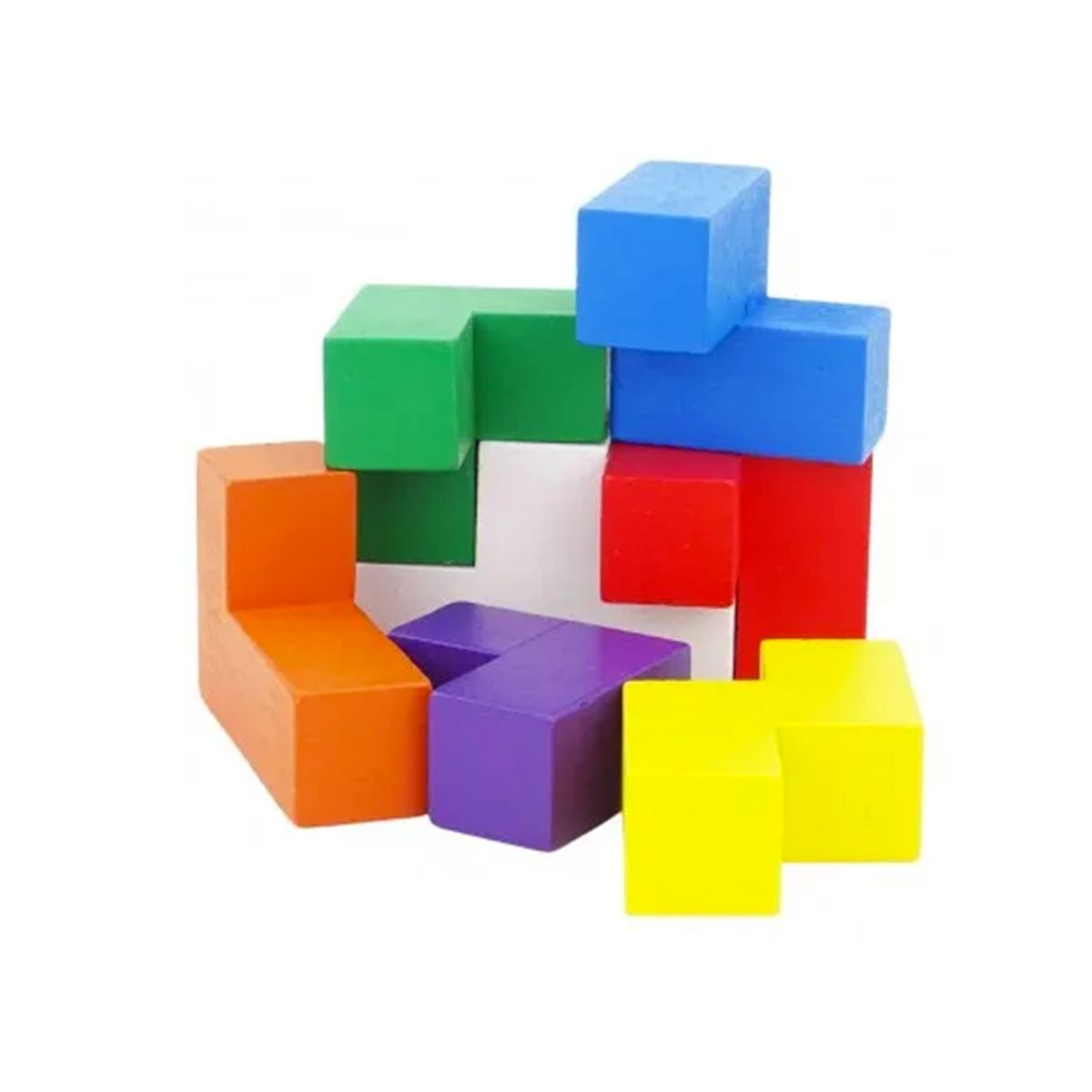 GENERICO - Cubo Soma Grande en Madera 7 pzas