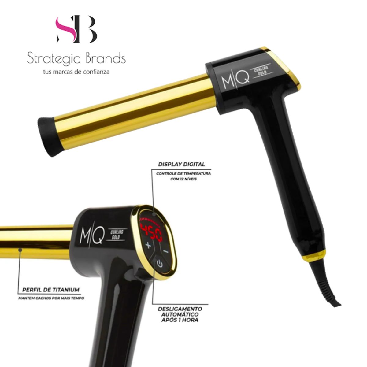 MQ PROFESIONAL - RIZADOR DE CABELLO PROFESIONAL 32MM