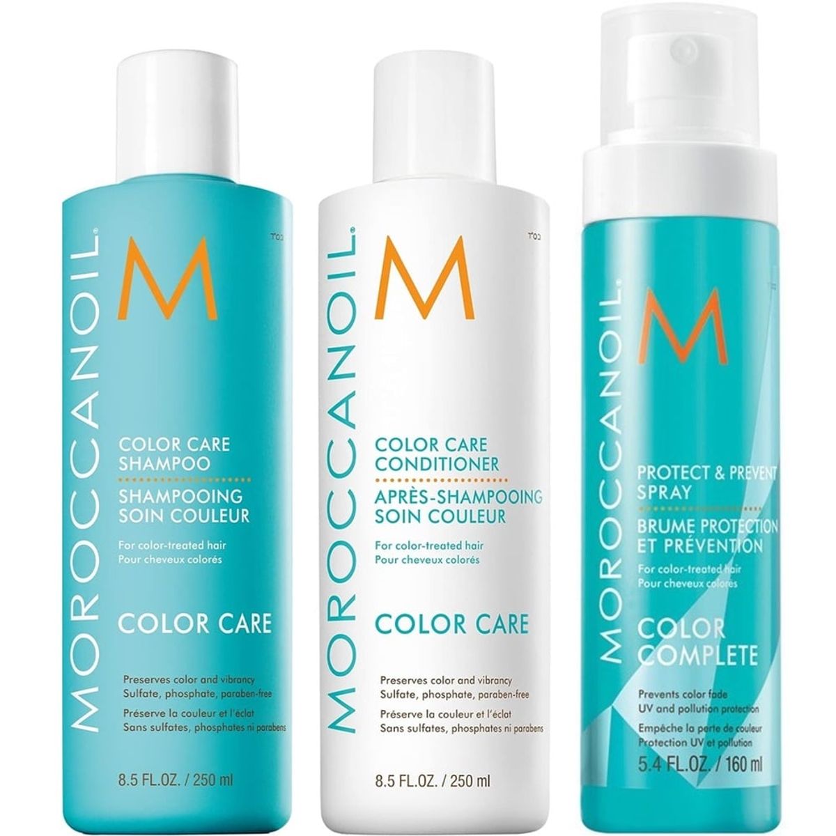Moroccanoil - Shampoo 250ml + Acondicionador + Spray Moroccanoil Color Care