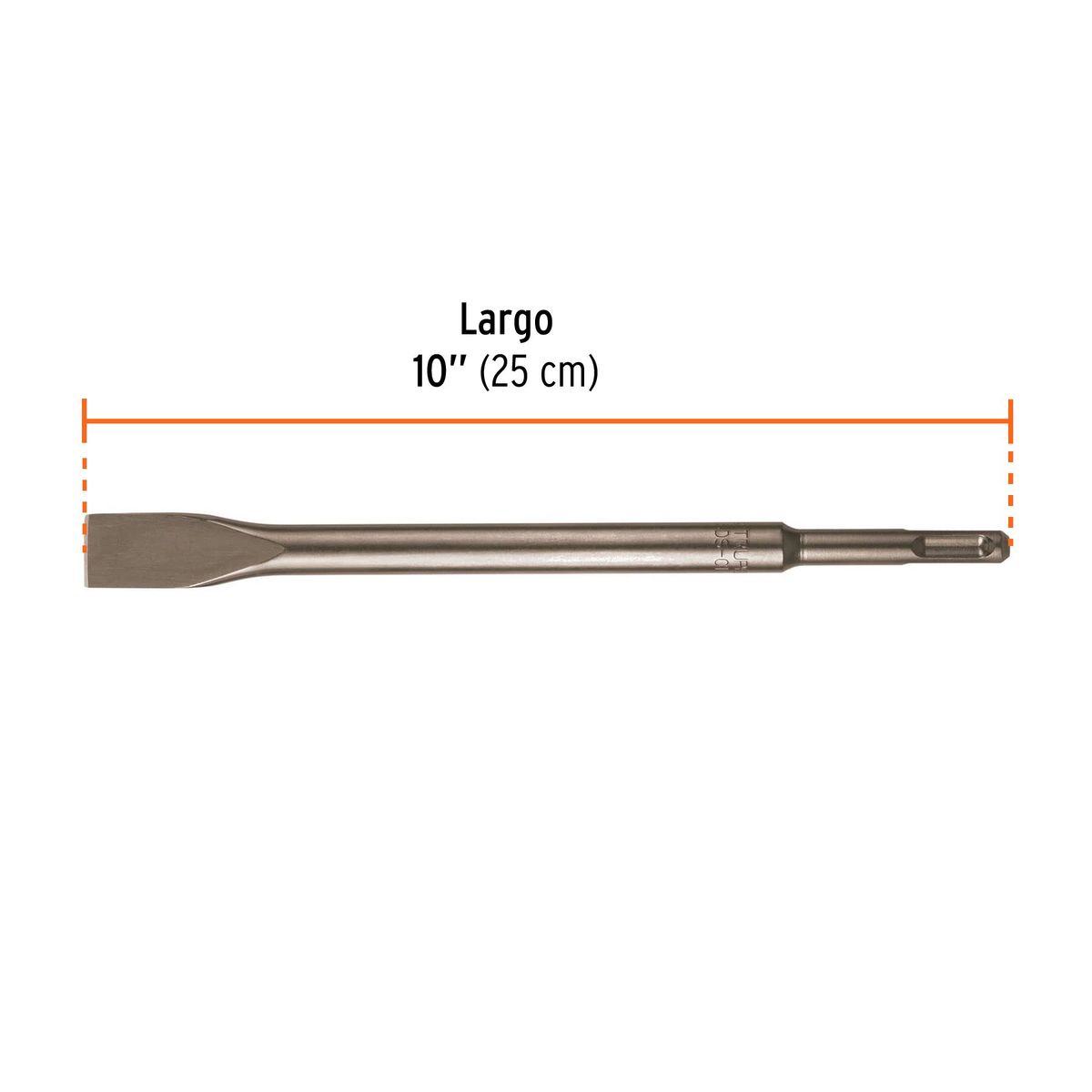 Truper - Cincel 3/4" Plano Desgado SDS Plus Concreto Rotomartillo 12096 Truper