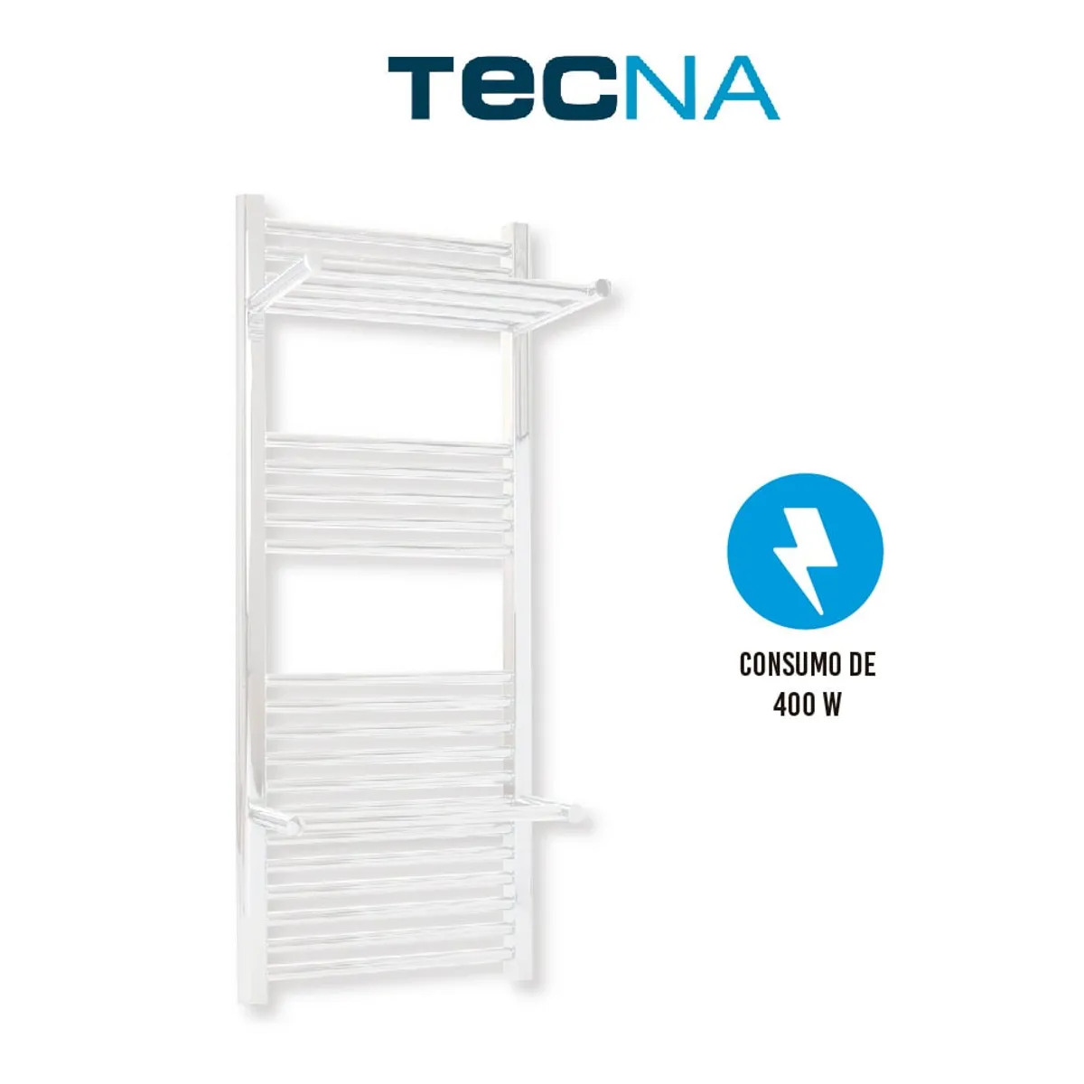 CICSA - RADIADOR TOALLERO MODELO NOMOS 1200500 BLANCO