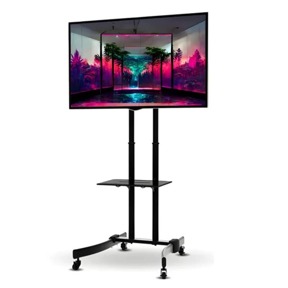 GENERICO - MONTECH - Pedestal con Ruedas para TV 37 a 70 Pulg / Carga 40 kg