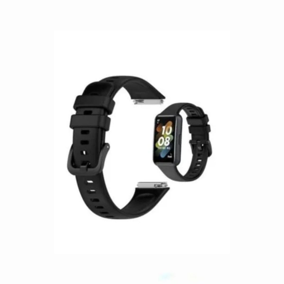 GENERICO - Correa de Silicona Para Huawei Band 7 - Negro
