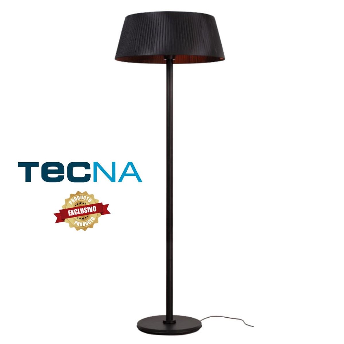 BRITEC - ESTUFA ELECTRICA TIPO LAMPARA SIRMIONE 2100W NEGRO