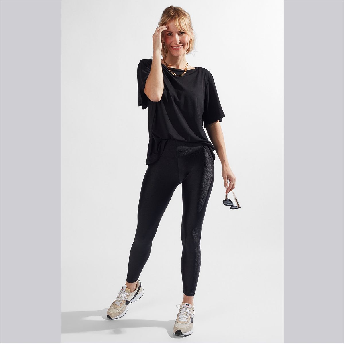 SOLO LEGGINGS - Leggins Gloss - Negro