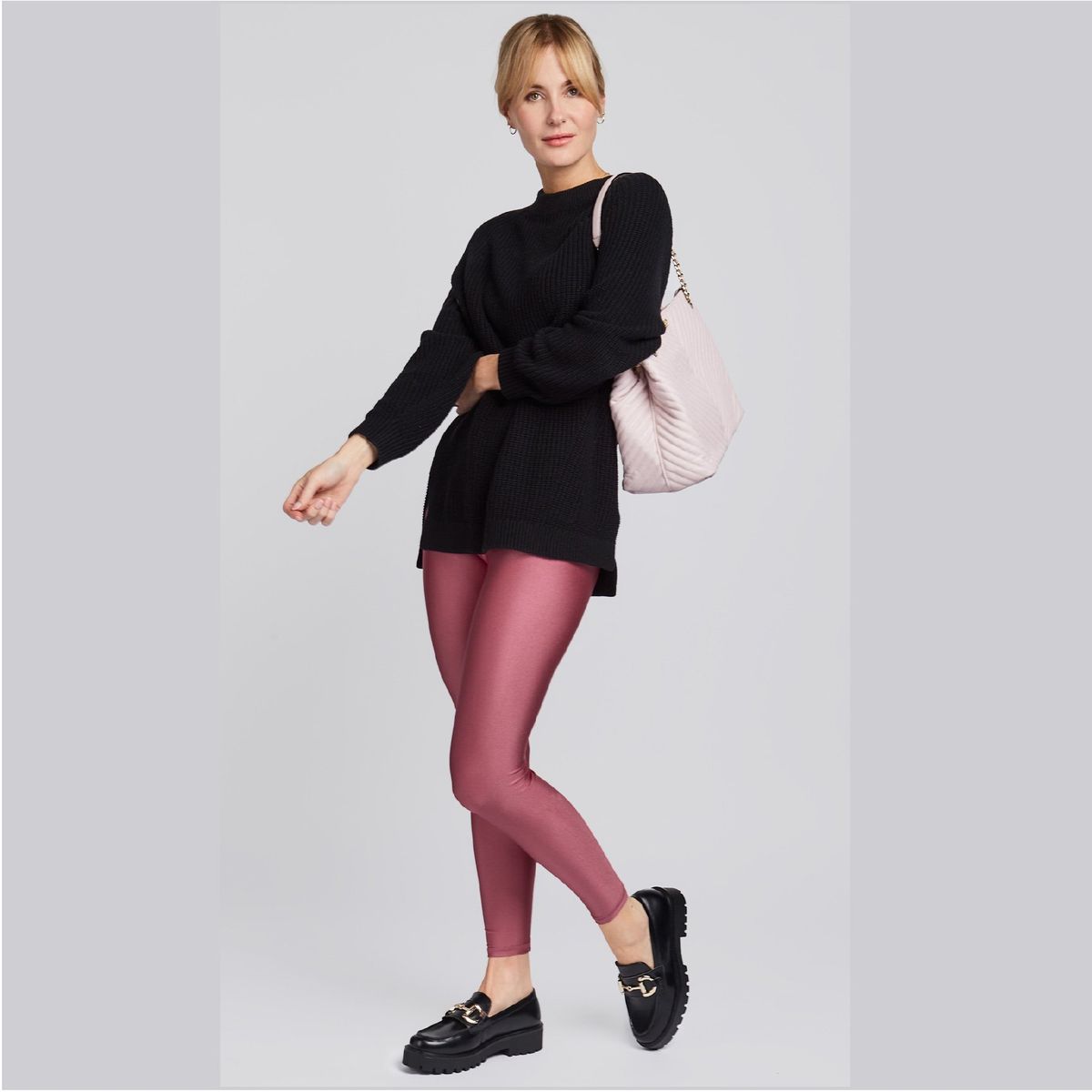 SOLO LEGGINGS - Leggins Gloss - Palo Rosa