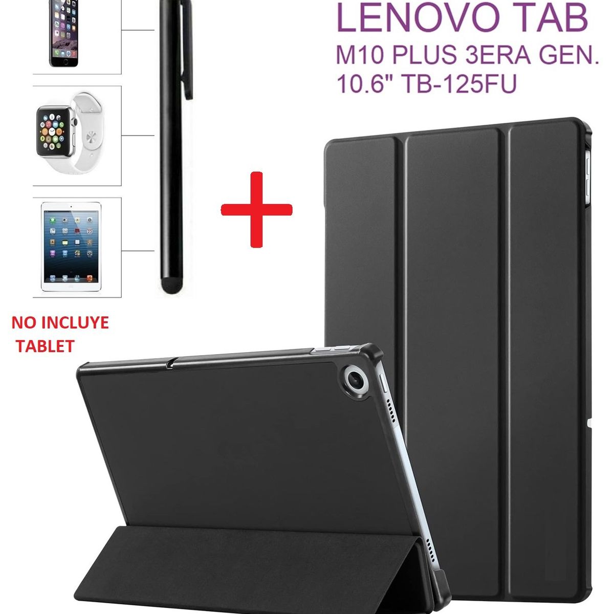 GENERICO - Case Magnetica + Lapiz Optico Lenovo M10 Plus 3era Gen 10.6 TB125FU.