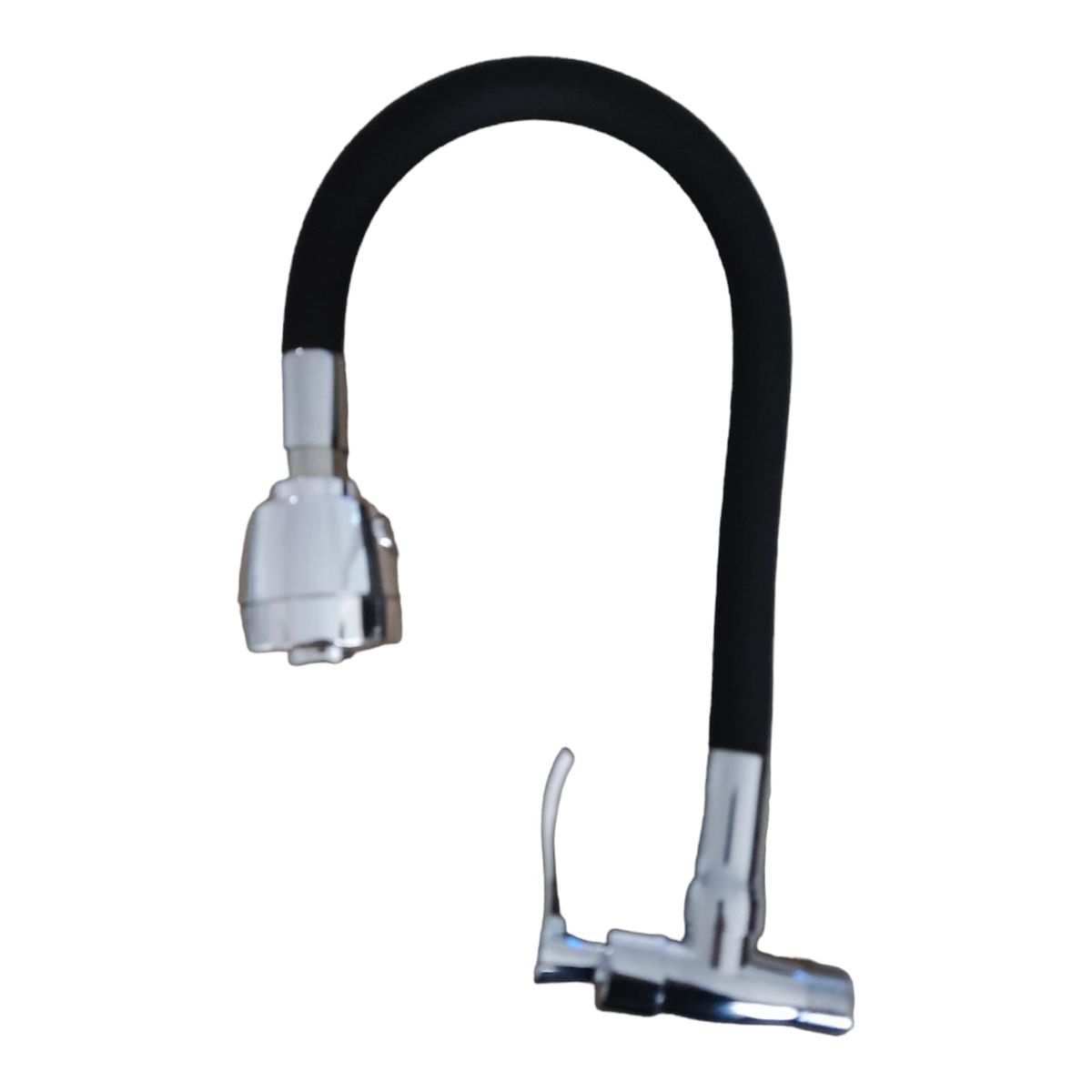 GENERICO - Grifo de pared agua fría individual Manguera flexible NEGRO