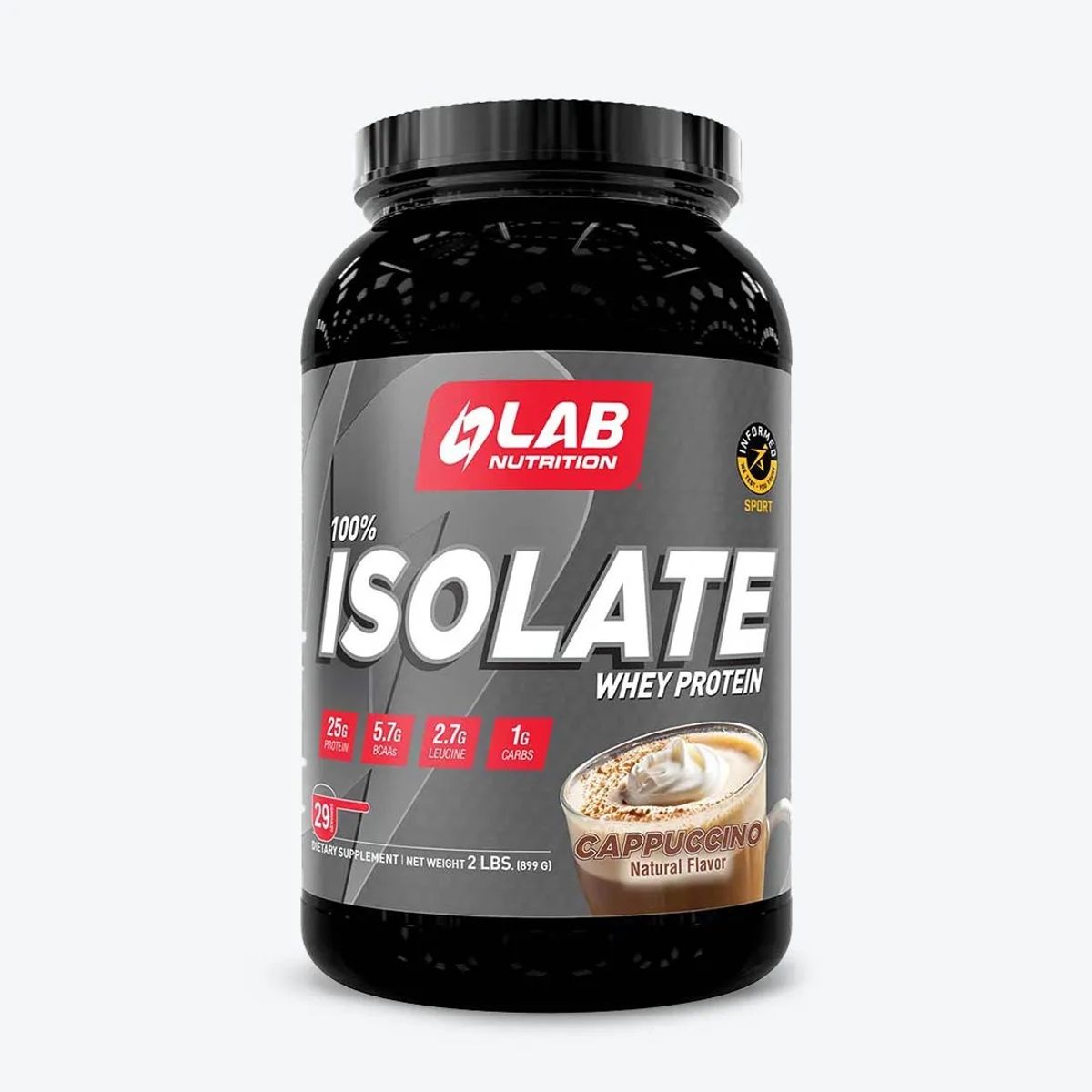 LAB NUTRITION USA - Proteina Isolatada Lab Nutrition Isolate 2lb Cappuccino