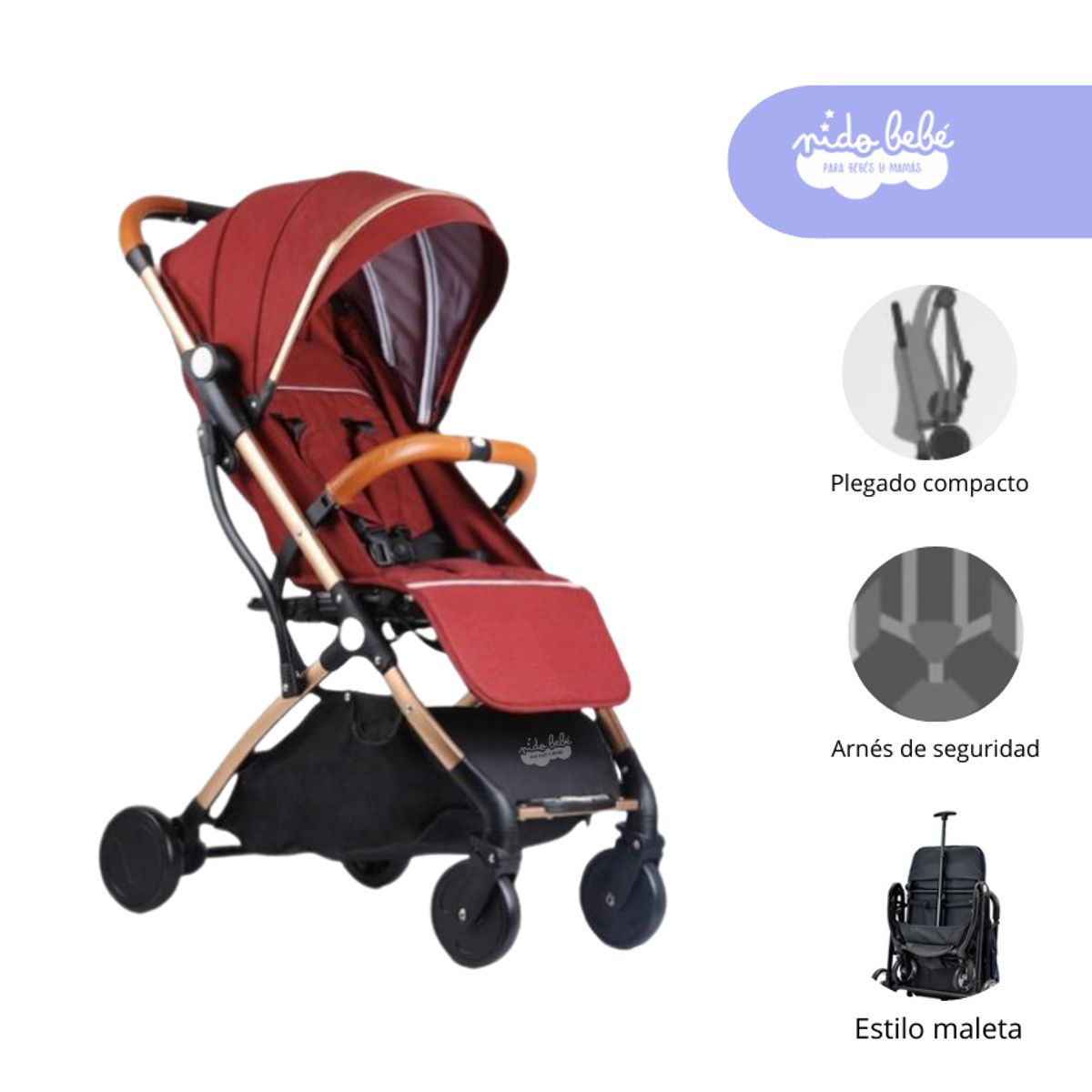 GENERICO - Coche Maleta modelo Star Lv color Rojo