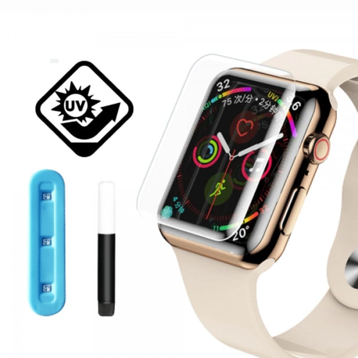 GENERICO - Protector de Pantalla Para Apple Watch 41mm - Mica Uv