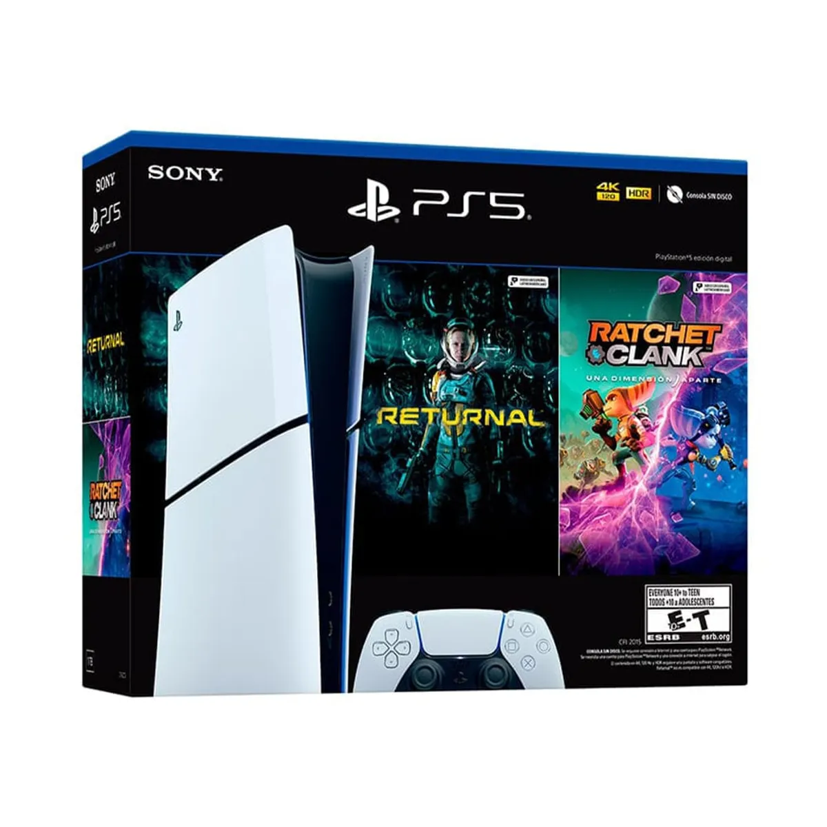 SONY - Consola PS5 Digital Slim + Returnal +Ratchet & Clank.