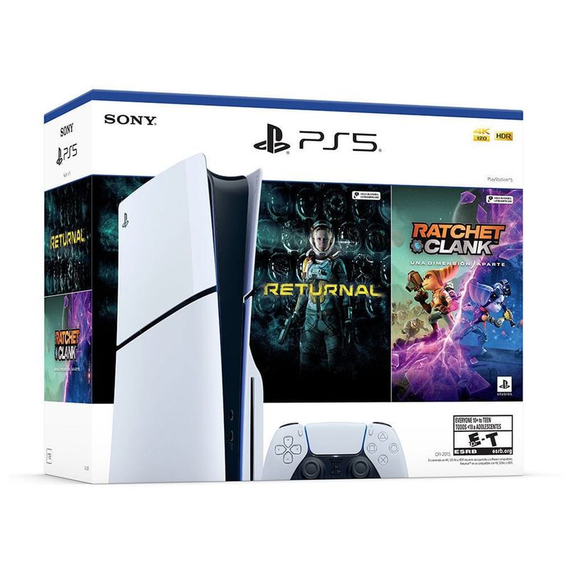 SONY - Consola Ps5 Slim Con Lectora + Ratchet & Clank + Returnal.